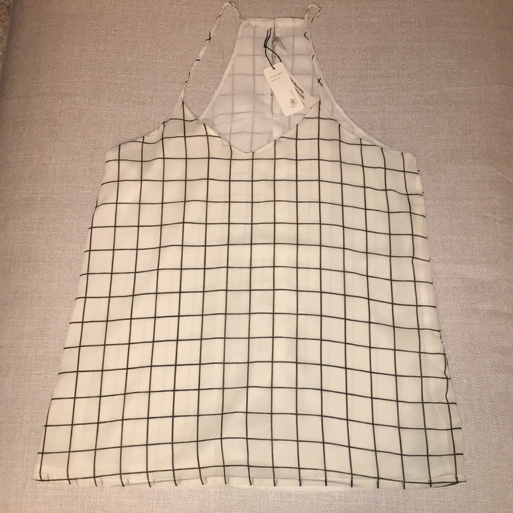 Cubed black and white tank